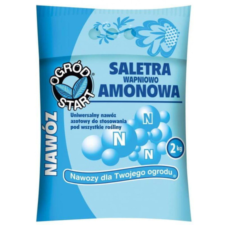 Saletra wapniowo-amonowa – nawóz do warzyw, trawników i drzew owocowych – 2 kg Ogród Start