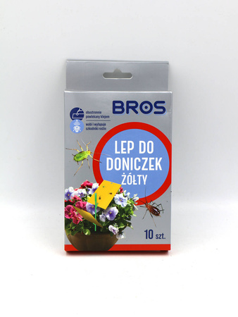 Lep Do Doniczek – Żółty - 10 szt. Bros