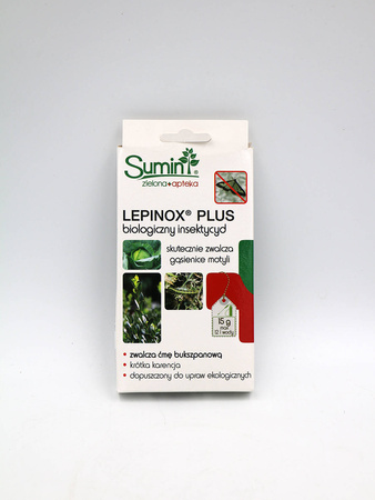 Lepinox Plus na ćmę bukszpanową, gąsienice motyli i zwójki – 15 g Sumin