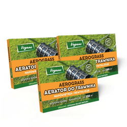 AeroGrass – aerator biologiczny do trawnika (napowietrza glebę) – 3 x 50 g – 750 m² Vegano