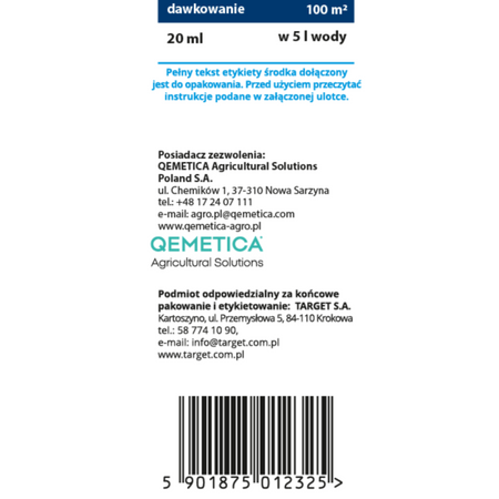 Chwastox Nowy Trio 390 SL – zwalcza chwasty na trawnikach – 20 ml Target