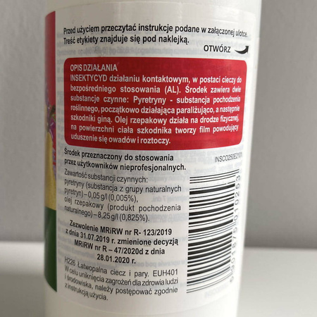 Spruzit AL na przędziorki, wciornastki, miseczniki, mszyce, wełnowce i mącznika – 250 ml Target