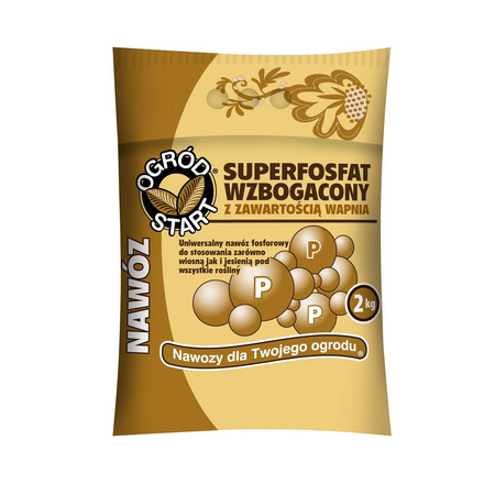 Superfosfat wzbogacony – nawóz fosforowy wspierający fotosyntezę – 2 kg Ogród Start