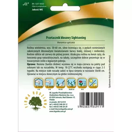 Przetacznik Kłosowy 'Sightseeing' – Mix Kolorów – Legutko