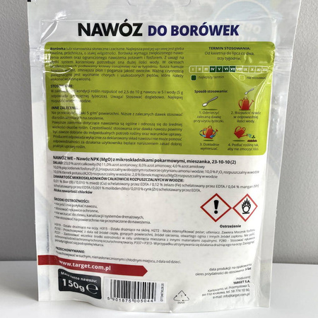Nawóz do borówek rozpuszczalny łatwo przyswajalny – 150 g Target