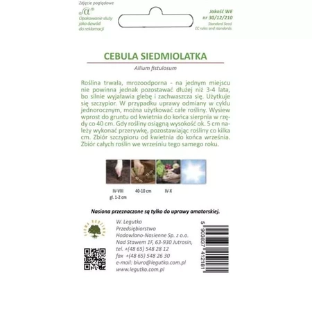 Cebula Siedmiolatka 'Winter Nest' – 2 g Legutko