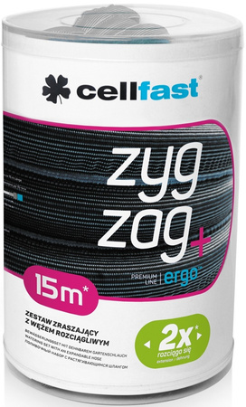 Zestaw zraszający z wężem rozciągliwym ZygZag™ 7,5 / 15 m - Cellfast