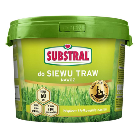 Nawóz do siewu trawy (do zakładania trawnika) – 60 Dni – 5 kg Substral