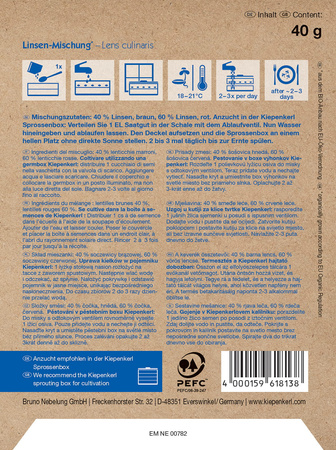 Soczewica – Nasiona Na Kiełki – Kiepenkerl