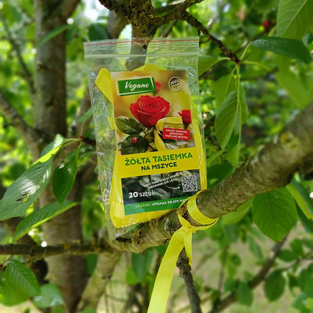 Żółte tasiemki na mszyce – 20 szt. Vegano