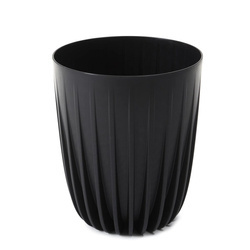 Doniczka Ø145 mm Mira Eco Recycled – Czarna – Lamela