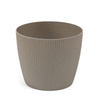 Osłonka Doniczka Ø140 mm Magnolia Eco Wood Jumper – Szara – Lamela