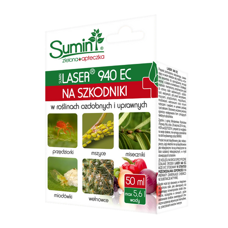 Laser 940 EC na szkodniki w warzywach i roślinach ozdobnych – 50 ml Sumin