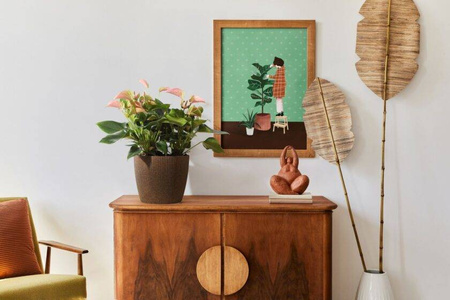 Osłonka Doniczka Ø140 mm Magnolia Eco Coffee Jumper – Latte – Lamela