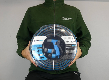 Zestaw SMART PRO – Wąż 20 m + Zraszacz + Przyłącza – 13-490 Cellfast