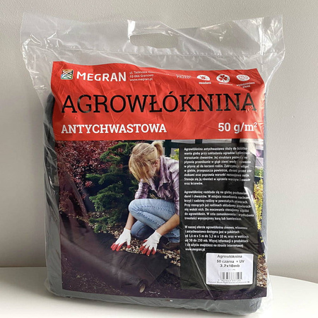 Agrowłóknina Antychwastowa 50g/m2 – Czarna – 1,6 x 10 m
