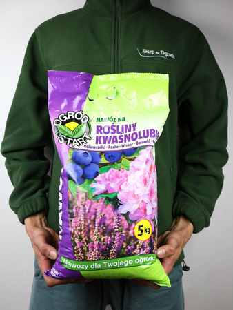 Nawóz do roślin kwaśnolubnych – do wrzosów, wrzośców, hortensji, azalii i różaneczników – 5 kg Ogród Start