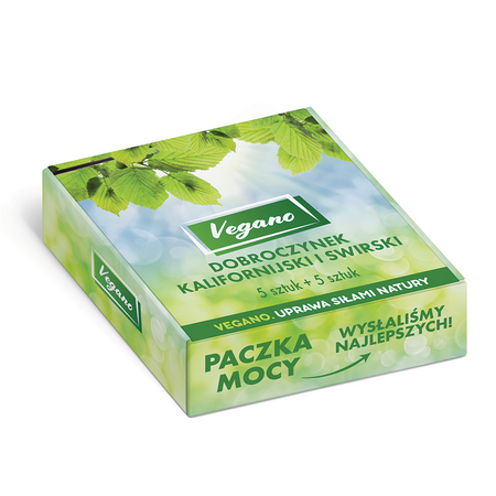 Dobroczynek kalifornisjki 5 szt. + dobroczynek swirski 5 szt. (ZESTAW) – Vegano