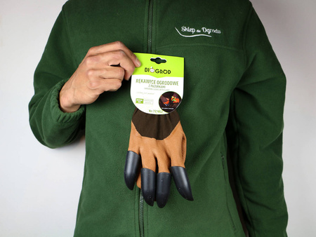 Rękawice Ogrodowe z Pazurkami - Pomarańczowe