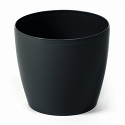 Osłonka Doniczka Ø155 mm Magnolia – Czarna – Lamela