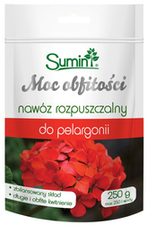 Nawóz rozpuszczalny do pelargonii Moc Obfitości – 250 g Sumin