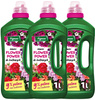 Nawóz do roślin kwitnących z potasem - surfinii, pelargonii, begonii, fuksji – 3 x 1000 ml Flower Power Vegano