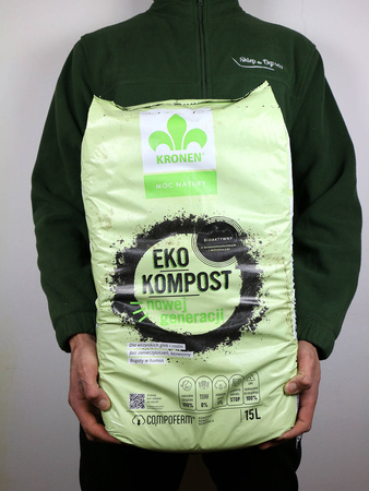 Kompost Eko – BIOAKTYWNY – 15 l Kronen