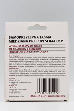 Miedziana Taśma Odstraszająca Ślimaki – 4 m Target