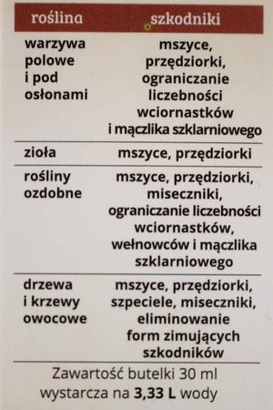 Emulpar 940 EC na szkodniki warzyw – mszyce, przędziorki, wciornastki i mączliki – 30 ml Target