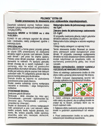 Pełzakol Extra GR – Zwalcza Ślimaki – 200 g Sumin