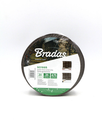 Taśma Ogrodzeniowa – Brązowa – 4,75 cm x 35 m Bradas