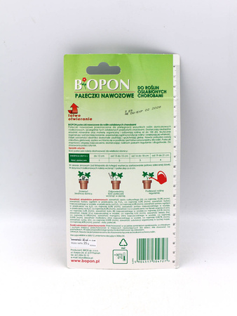 Pałeczki Nawozowe – Do Roślin Osłabionych Chorobami – 20 szt. Biopon