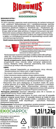 Biohumus Extra nawóz do rododendronów – 1,2 l Ekodarpol