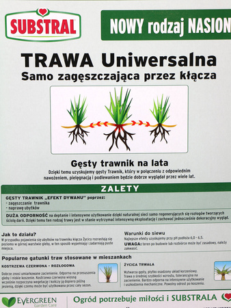 Trawa Samo Zagęszczająca – Uniwersalna – 3 kg Substral