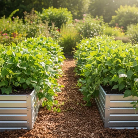Warzywniak – podwyższona grządka – ocynk – Vegano - 150 x 75 x 30 cm