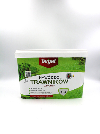 Nawóz do trawnika z mchem (wspiera usuwanie mchu) – 4 kg Target