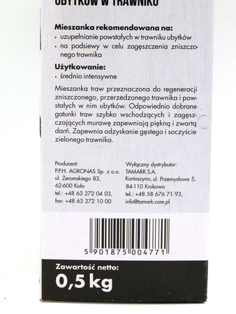Regina – Trawa Regeneracyjna – Do Uzupełniania Ubytków – 0,5 kg Target
