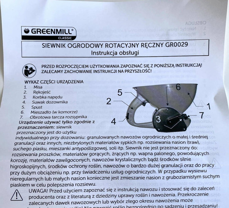 Ręczny Siewnik Do Nasion i Nawozów – 1,5 l