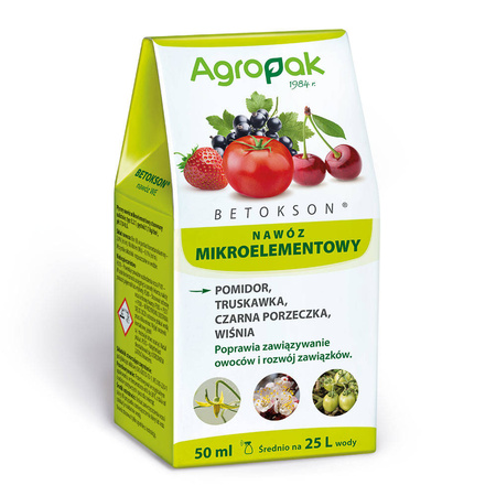 Betokson – Nawóz Wspomagający Zawiązywanie Owoców – 50 ml Agropak