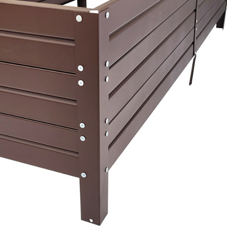 Warzywniak – podwyższona grządka – brąz 150 x 75 x 30 cm Vegano