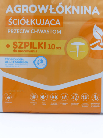 Agrowłóknina Ściółkująca Przeciw Chwastom + Szpilki – 1,6x5 m Agrimpex