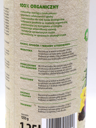 Biohumus Max uniwersalny do warzyw, owoców i ziół – kwasy humusowe – 1,25 l Target | 25% GRATIS