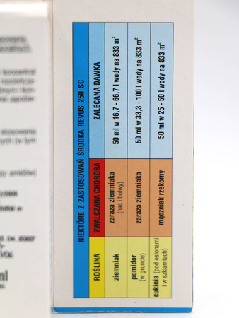 Revus 250 SC – Na Zarazę i Mączniaka Rzekomego – 50 ml Sumin