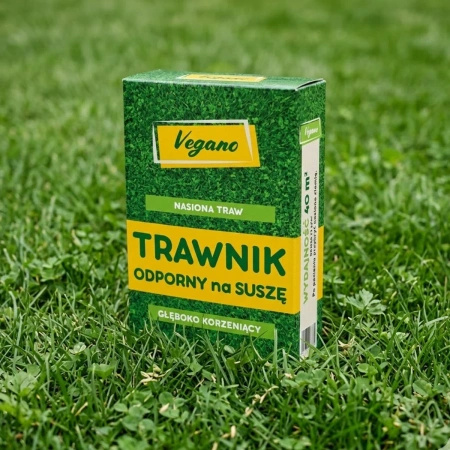 Trawnik odporny na suszę – nasiona traw z mikrokoniczyną 1 kg Vegano