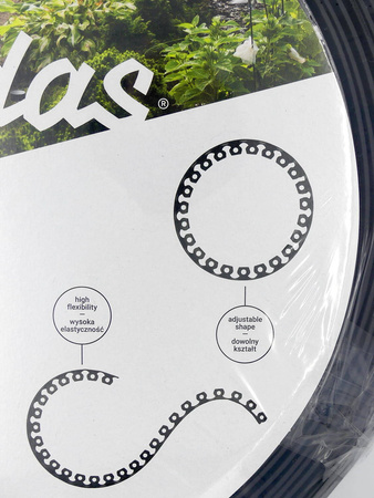 Obrzeże Trawnikowe CZARNE + Kotwy – 4 cm x 10 m Bradas