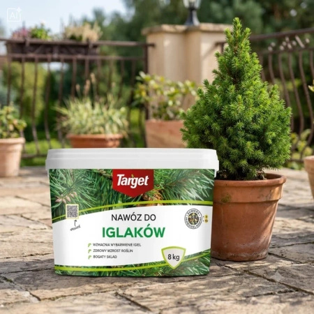 Nawóz do iglaków wzmacniający wybarwienie igieł z magnezem – 8 kg Target