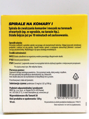 Spirale Odstraszające Komary – 10 szt. Target