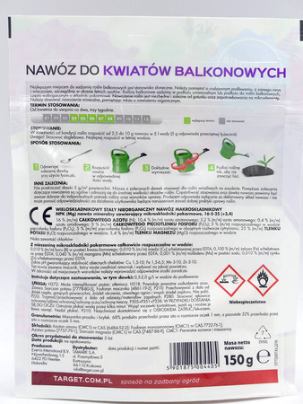 Nawóz Do Roślin Balkonowych – Rozpuszczalny – Eksplozja Kolorów – 150 g Target
