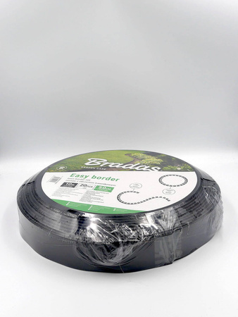 Obrzeże Trawnikowe CZARNE + Kotwy – 5 cm x 10 m Bradas