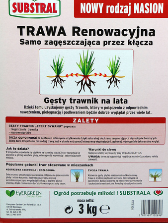 Trawa Samo Zagęszczająca – Renowacyjna – 3 kg Substral